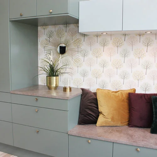 New York aqua blå/løvgrønn